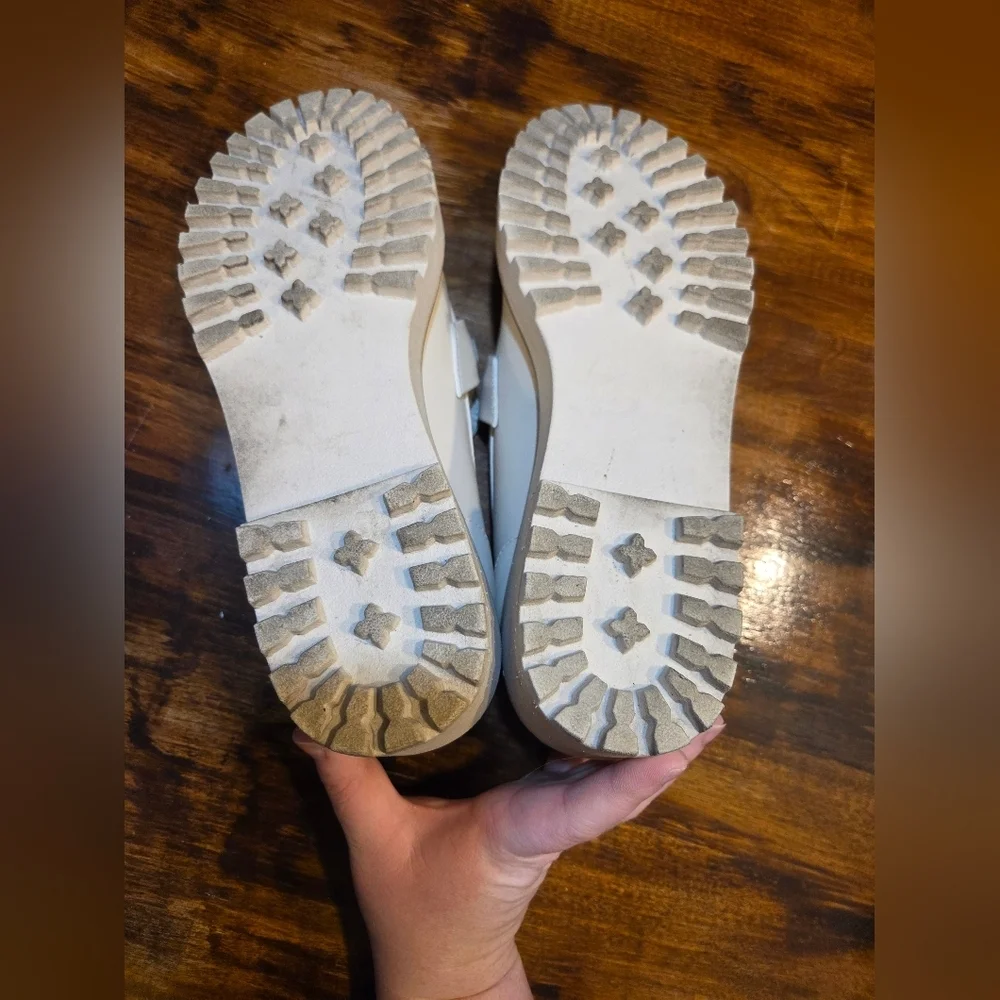 SM New York Women's Cream Platform Size 11 Loafers Steve Madden Preppy